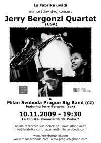 obrázek k akci Jerry Bergonzi Quartet (USA) & Milan Svoboda Prague Big Band (CZ)