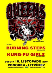 obrázek k akci Queens of Everything & Burning Steps & Kung-Fu Girlz v Ponorce