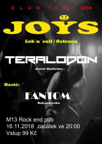 obrázek k akci Club Tour 2018 - Joys, Teralodon