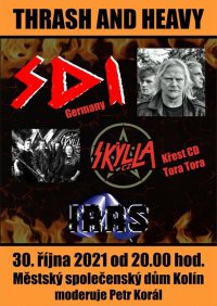 obrázek k akci Společný koncert S.D.I. (Germany) + SKYLLA CZ +  IRAS