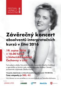 obrázek k akci Závěrečný koncert absolventů interpretačních kurzů 2016 v Litni