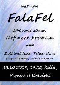 obrázek k akci Křest alba DEFINICE KRUHEM kapely FalaFel, zvláštní host Tchei-chan