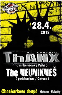 obrázek k akci Thanx hc-punk / Praha / The Neunikneš punk-hc / Ostrava