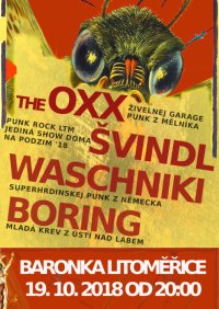 obrázek k akci The Oxx, Švindl, Waschniki a Boring v Baronce