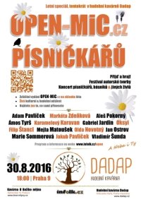 obrázek k akci Letní speciál OPEN-MIC.cz | Festival autorské tvorby