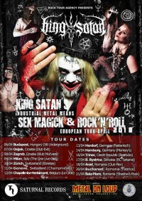 obrázek k akci King Satan´s Industrial Metal Means Sex Magick & Rock´N´Roll European Tour April 2018