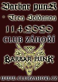 obrázek k akci BARBAR PUNK a Tres Soldanos v Club Záhoří Prostějov