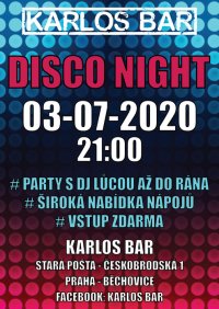 obrázek k akci KARLOS Bar | DJ LŮCA - Disco Night
