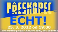 obrázek k akci Přeskopec a ECHT! ve Vinohradském pivovaru potřetí! Koncert pro Ukrajinu