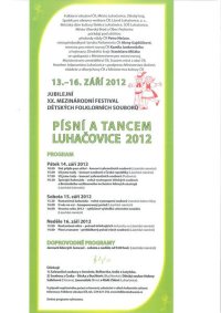 obrázek k akci Mezinárodní festival dětských folklorních souborů PÍSNÍ A TANCEM, 14. – 16. 9. 2012