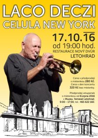 obrázek k akci Koncert - Laco Deczi & Celula New York