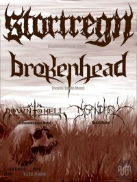 obrázek k akci Stortregn (CH) / Down to Hell / Brokenhead / Dysanchely at FUGA