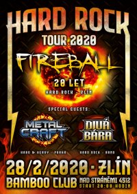 obrázek k akci Hard rock tour 2020-Fireball 20.let, MetalCraft ,Divá Bára
