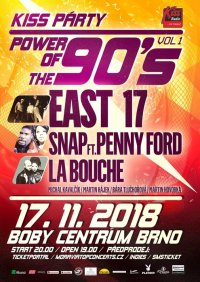 obrázek k akci The Power of 90s: East 17, La Bouche, Snap! feat. Penny Ford