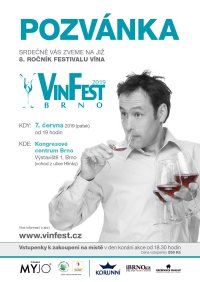 obrázek k akci Vinfest Brno 2019 - festival vína a produktů vínu blízkým