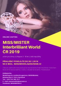 obrázek k akci Casting Miss/Mister Interbrilliant World - ČR 2019