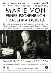 obrázek k akci Výstava o Marii von Ebner-Eschenbach, hraběnce Dubské