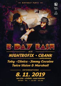 obrázek k akci [dnb party] Dnb Birthday Party: Crank & Nightrofix