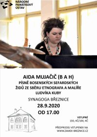 obrázek k akci Aida Mujačič - koncert židovské hudby v synagoze Březnice