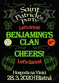 obrázek k akci St. Patrick's Party - Benjaming's Clan + Cheers!