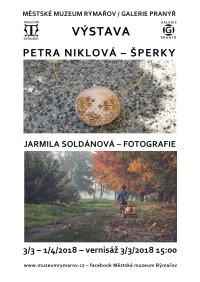 obrázek k akci Výstava šperků Petry Niklové a fotografií Jarmily Soldánové